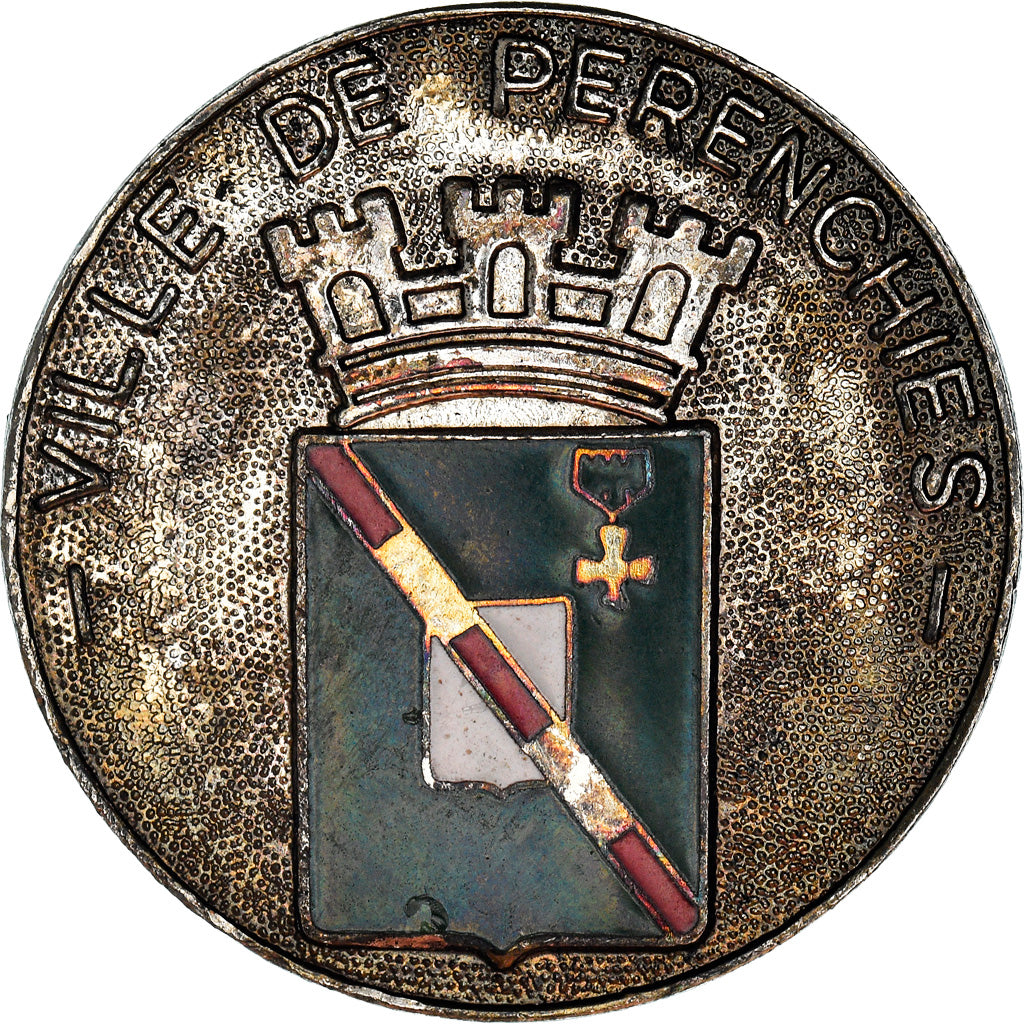 Frankrijk, Medaille, Ville de Pérenchies, Geography, ZF, Métal