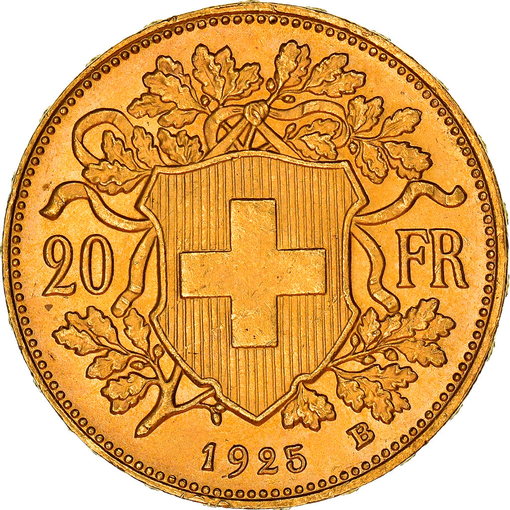 Moneta, Svizzera, 20 Francs, 1925, Bern, SPL, Oro, KM:35.1