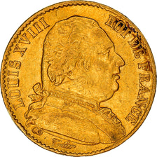 Münze, Frankreich, Louis XVIII, Louis XVIII, 20 Francs, 1814, Paris, SS, Gold