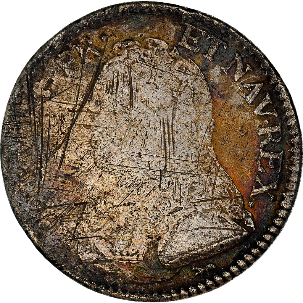 Coin, France, Louis XV, 1/5 Écu aux branches d'olivier, 24 Sols, 1/5 ECU, 1726