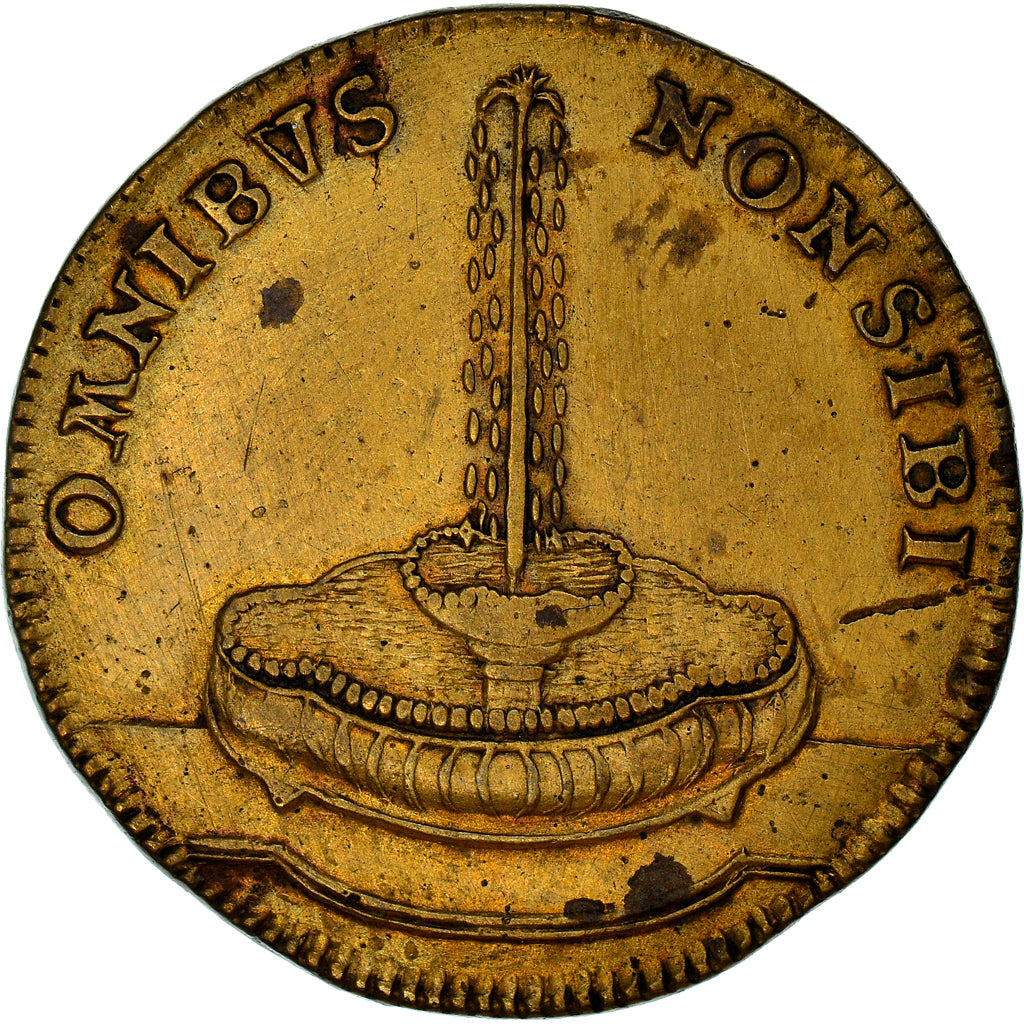 France, Jeton, Louis XVI, omnibus Non Sibi, History, TTB, Laiton
