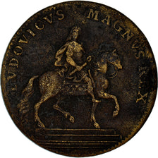France, Token, Louis XIV, La ville de Paris, VF(20-25), Brass