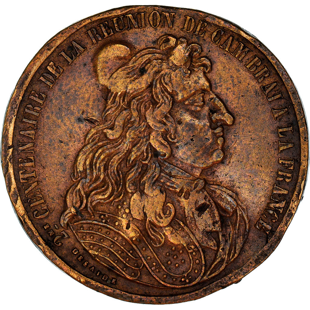 France, Token, Louis XIV, Réunion de Cambrai à la France, 2ème Centenaire