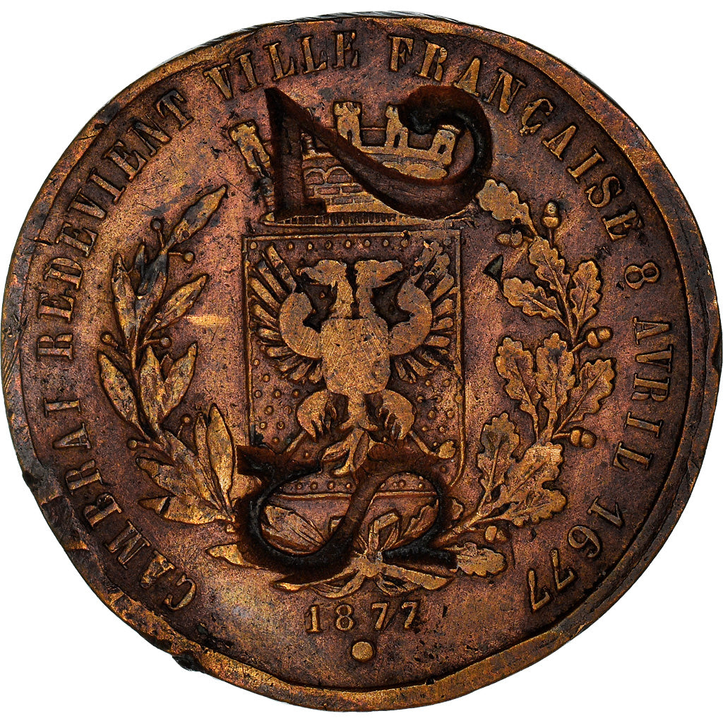 France, Token, Louis XIV, Réunion de Cambrai à la France, 2ème Centenaire