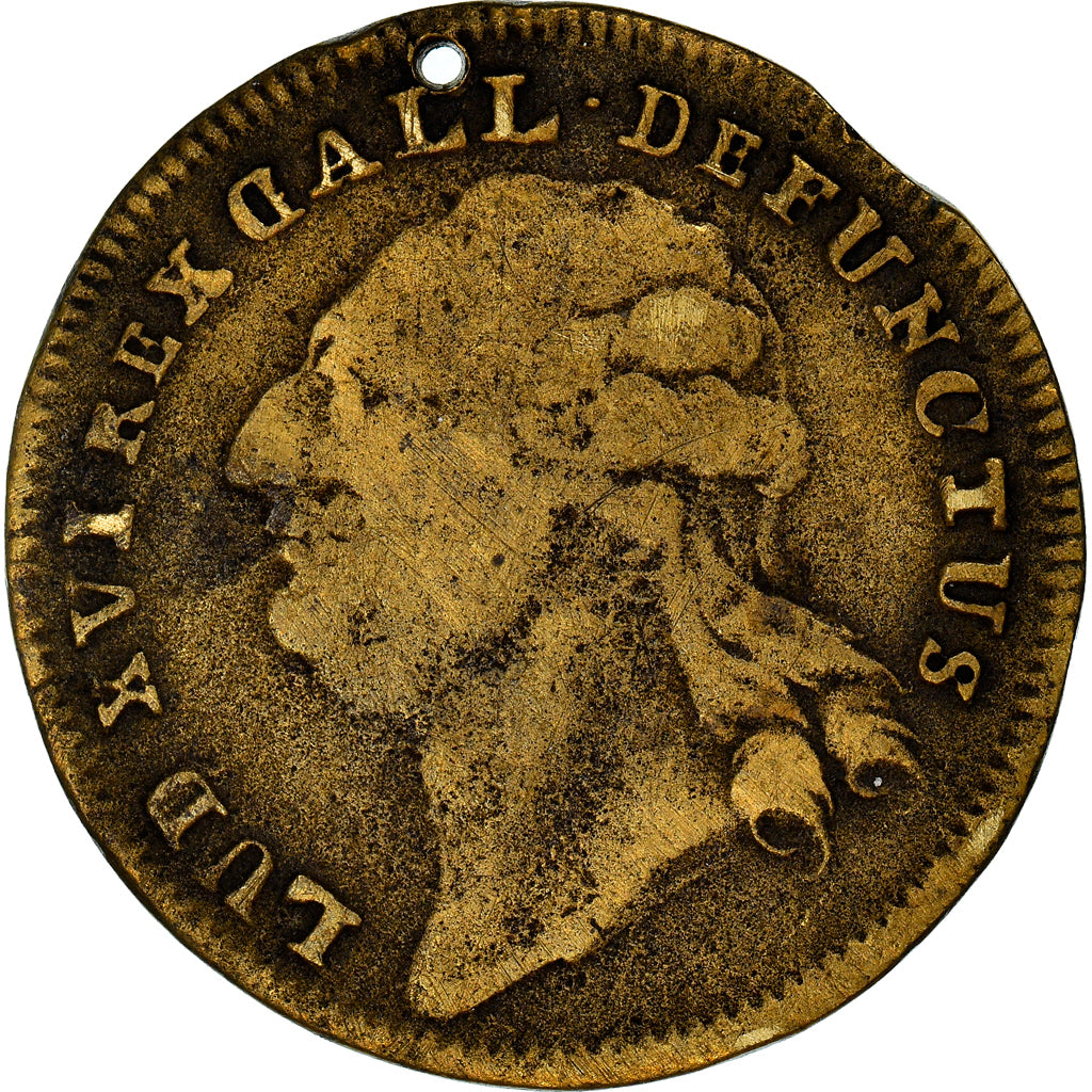 France, Token, Louis XVI, Optimo Principi, History, 1776, AU(50-53), Brass