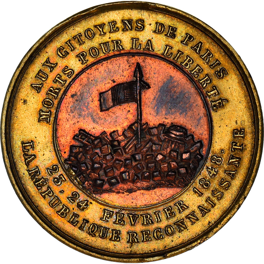 Frankreich, Medaille, Journées des 23, 24, 25 et 26 juin 1848, History, 1848