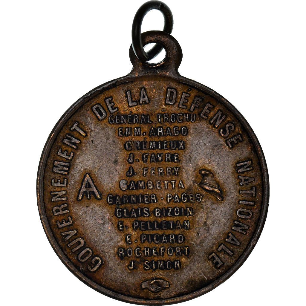 Frankreich, Medaille, Gouvernement de la Défense Nationale, Politics, Society