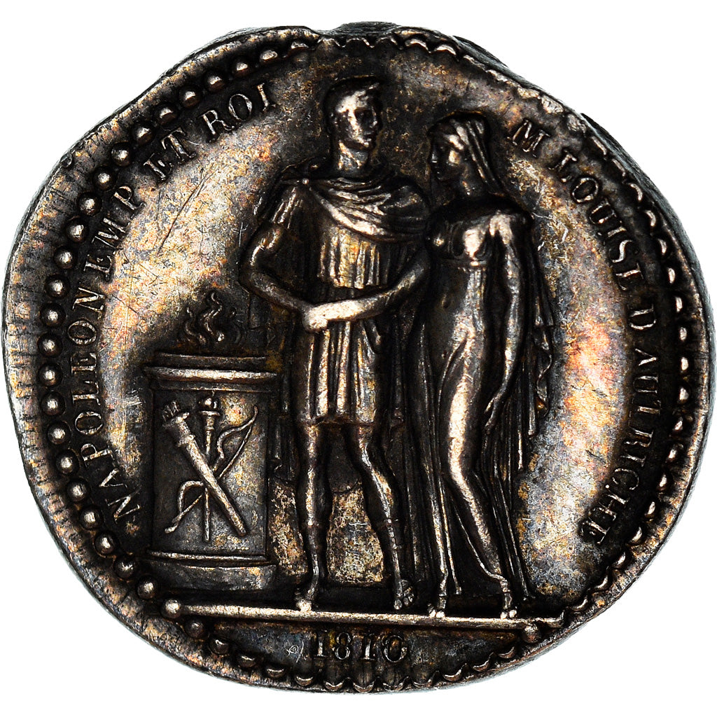 Francia, medaglia, Mariage de Napoléon et Marie-Louise, Quinaire, History