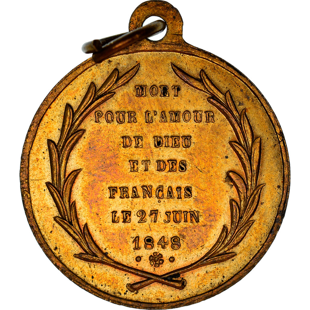France, Médaille, IIe République, Mort de Denis Affre, Archevêque de Paris