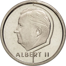 Belgium, Albert II, Franc, 1995, MS(63), Nickel Plated Iron, KM:188