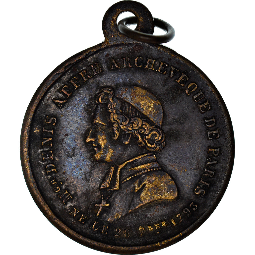 France, Médaille, IIe République, Mort de Denis Affre, Archevêque de Paris
