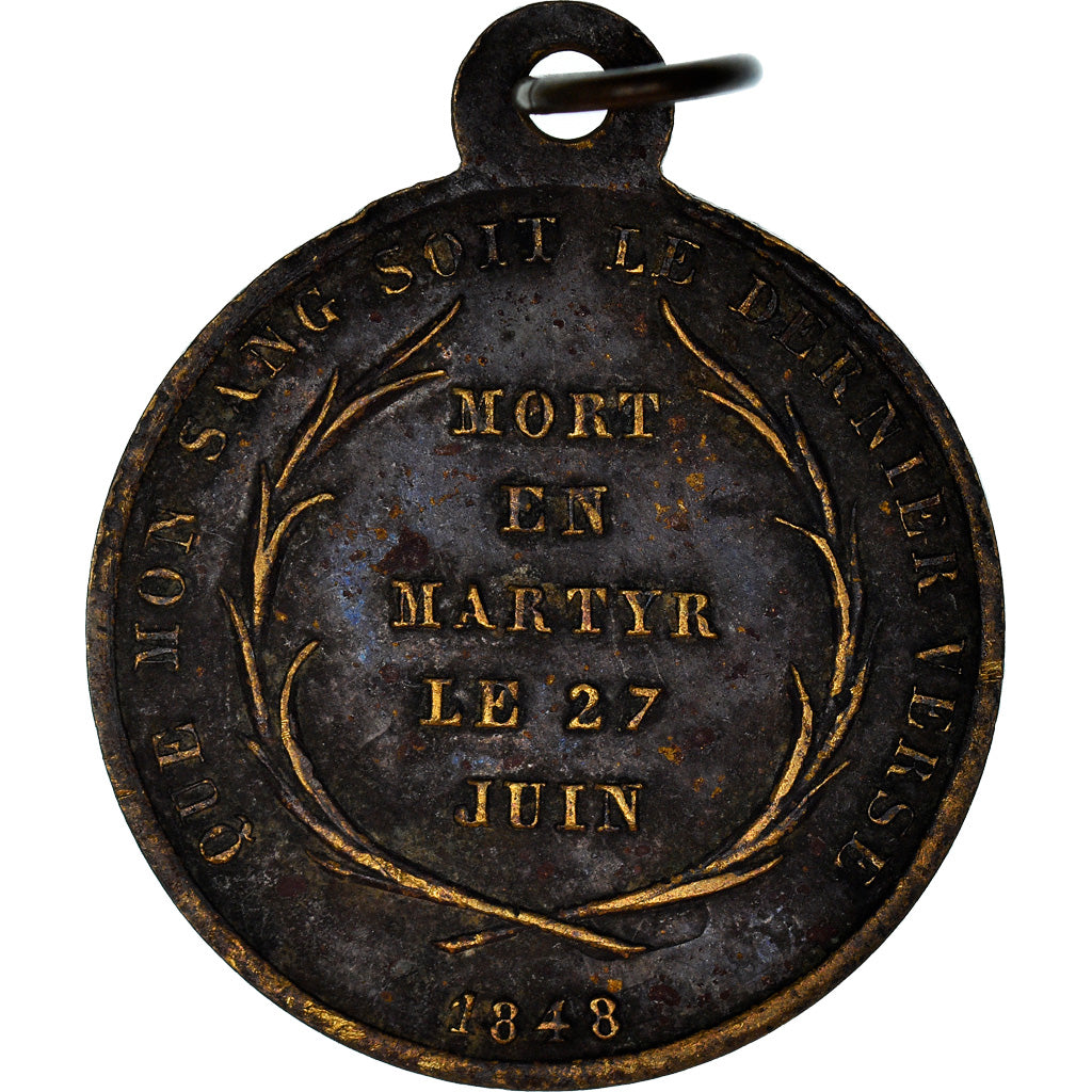 France, Médaille, IIe République, Mort de Denis Affre, Archevêque de Paris