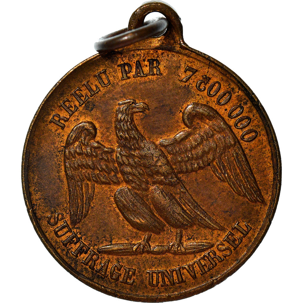 France, Medal, French Second Republic, Louis Napoléon Bonaparte Réélu au