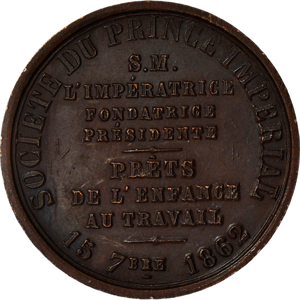 Francja, Token, Napoléon IV, Société du Prince Impérial, Enfance au Travail