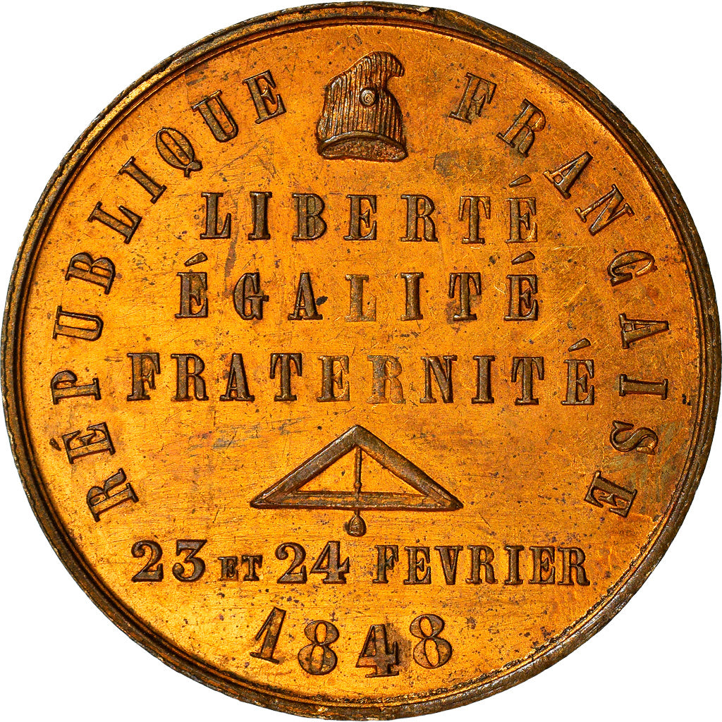 Frankrijk, Medaille, French Second Republic, Journées des 22, 23, 24 février