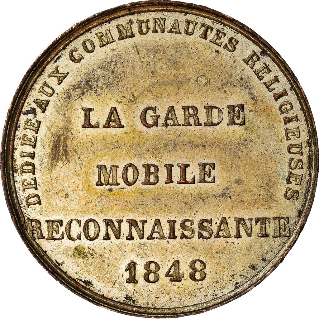 Francia, medalla, French Second Republic, La Garde Mobile Reconnaissante