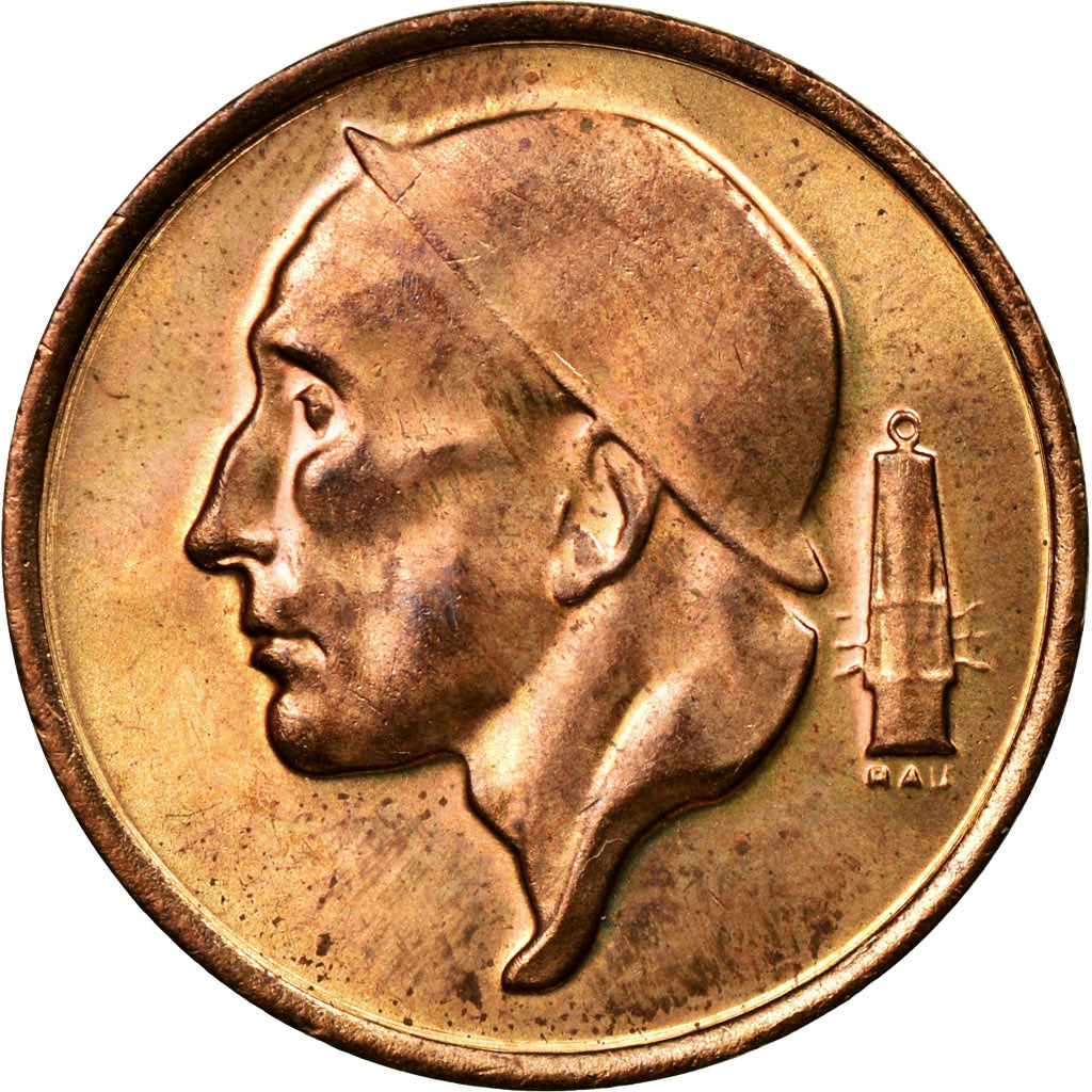 Coin, Belgium, Baudouin I, 50 Centimes, 1977, MS(63), Bronze, KM:149.1