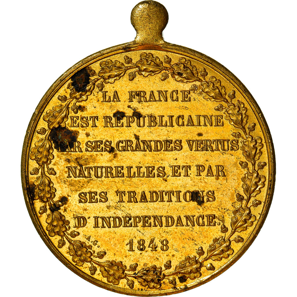 France, Medal, French Second Republic, Alphonse de Lamartine, History, 1848