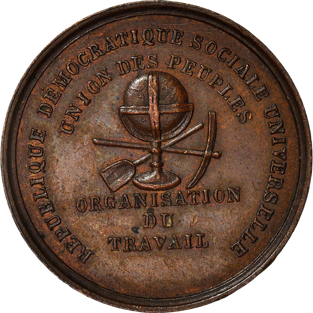 Frankreich, Medaille, French Second Republic, Démonstration en Faveur de la