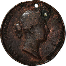 France, Medal, Marie D'Orléans, Jeanne d'Arc, History, VG(8-10), Copper