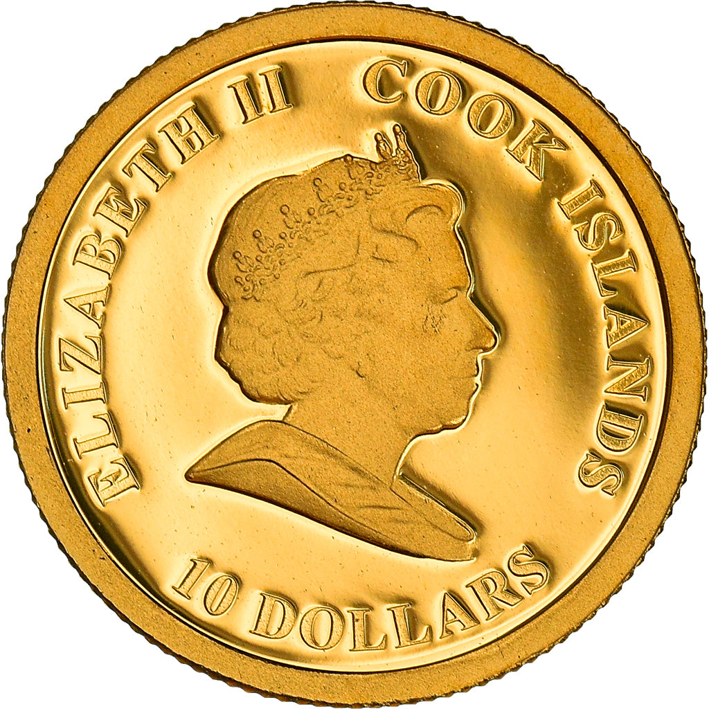 Coin, Cook Islands, Elizabeth II, Ours polaire, 10 Dollars, 2008, Franklin Mint