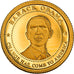 Moeda, Libéria, 5 Dollars, 2009, Barack Obama, MS(65-70), Dourado, KM:New