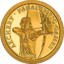 Coin, Mongolia, Jeux paralympiques - Archer, 500 Tugrik, 2008, CIT, BE