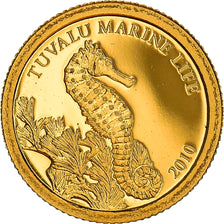 Coin, Tuvalu, Elizabeth II, L Hippocampe, Dollar, 2010, CIT, BE, MS(65-70)