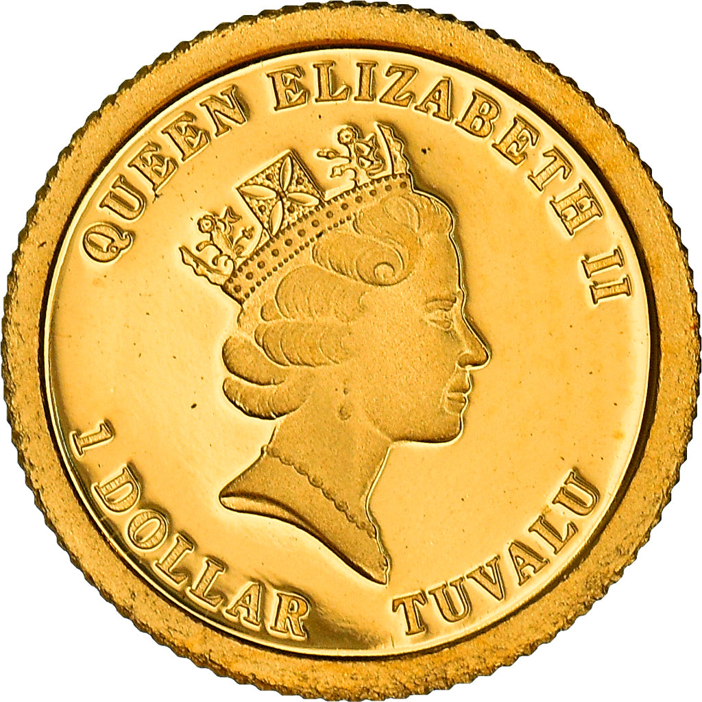 Coin, Tuvalu, Elizabeth II, L Hippocampe, Dollar, 2010, CIT, BE, MS(65-70)