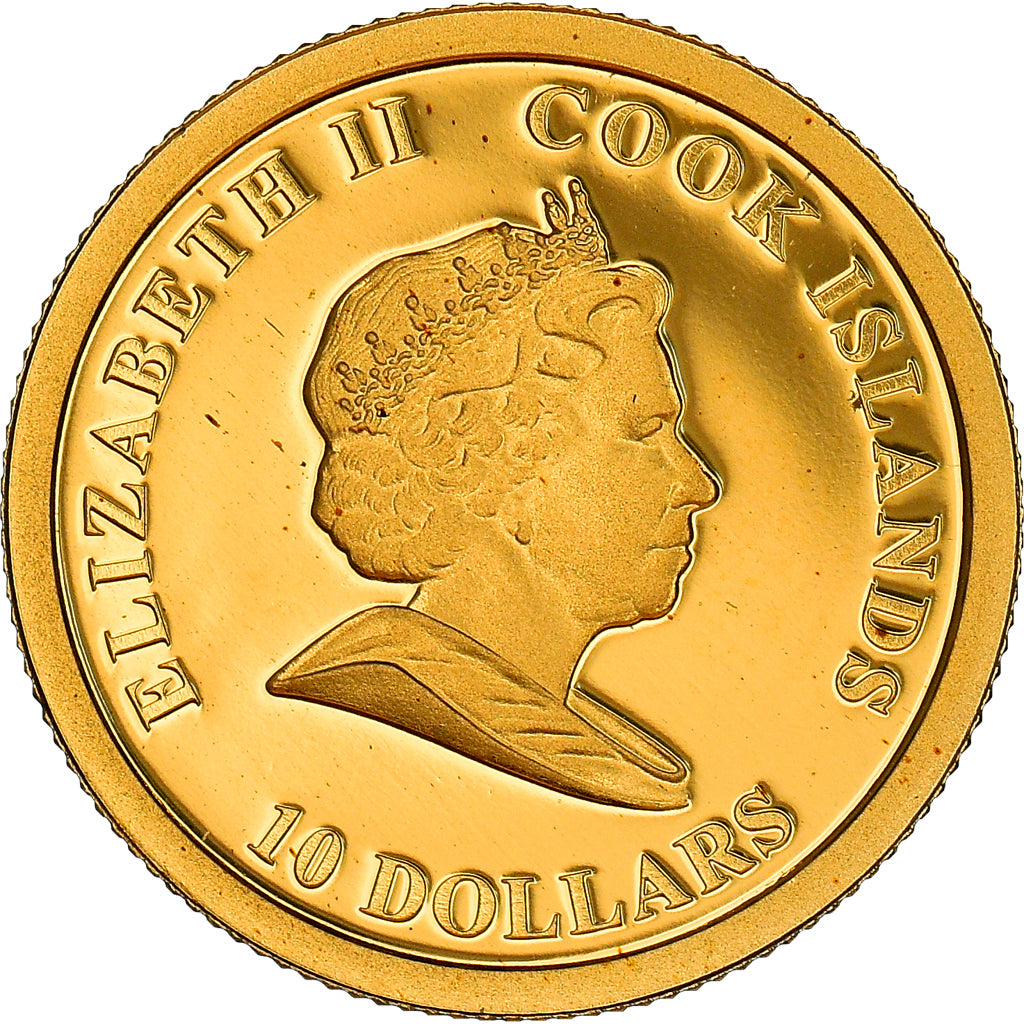 Coin, Cook Islands, Elizabeth II, Martin Luther King, 10 Dollars, 2010, CIT