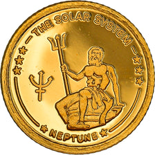 Monnaie, Fiji, Elizabeth II, Neptune, 10 Dollars, 2010, FDC, Or, KM:224
