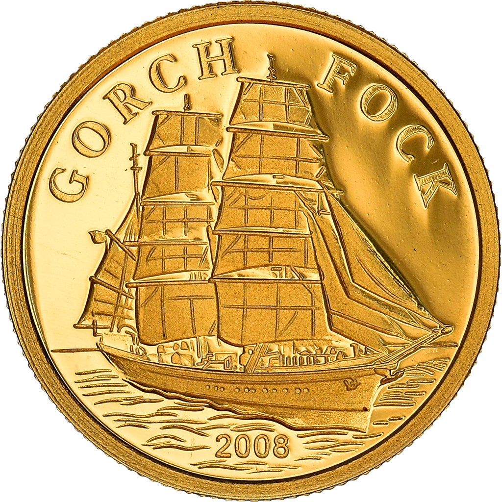 Coin, Cook Islands, Elizabeth II, Gorch Fock, 10 Dollars, 2008, CIT, BE