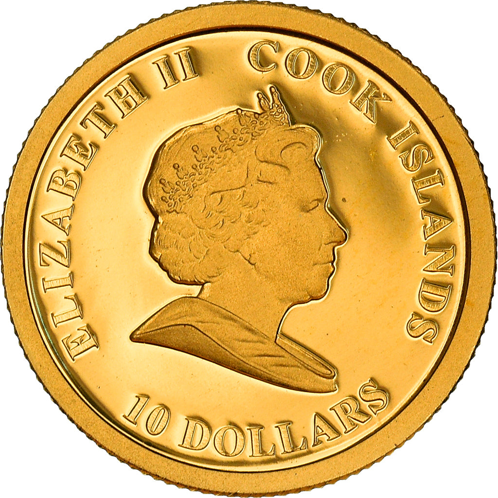 Coin, Cook Islands, Elizabeth II, Gorch Fock, 10 Dollars, 2008, CIT, BE