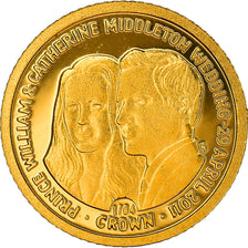 Coin, Falkland Islands, Mariage du Prince William et Kate, 1/64 Crown, 2011