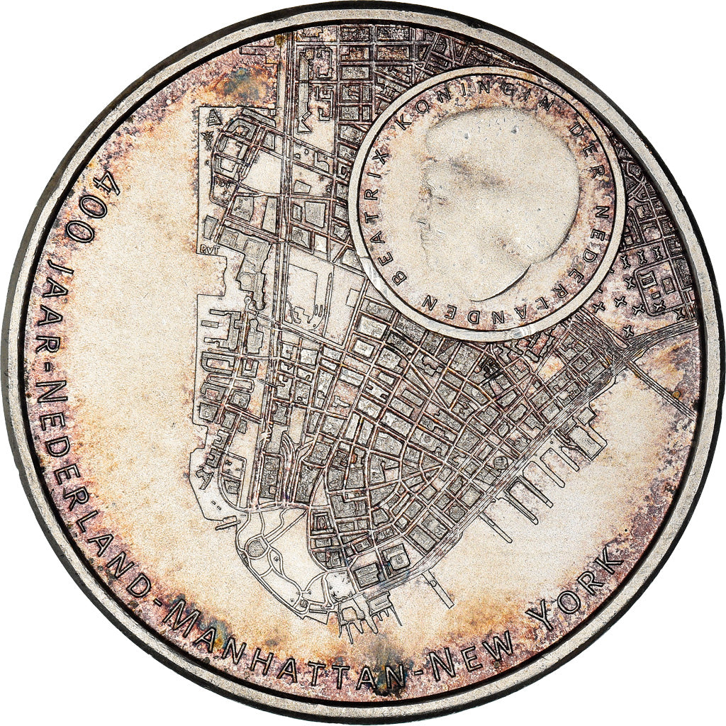 Netherlands, 5 Euro, Manhattan, 2009, AU(55-58), Silver, KM:282