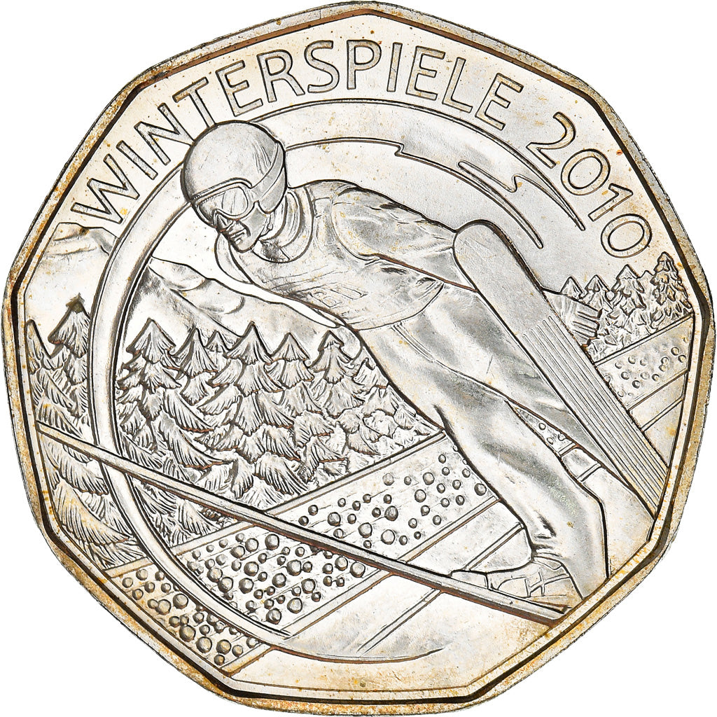 Austria, Olympische Winterspiele, 5 Euro, 2010, Vienna, MS(63), Silver, KM:3193