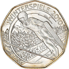 Austria, Olympische Winterspiele, 5 Euro, 2010, Vienna, MS(63), Silver, KM:3193