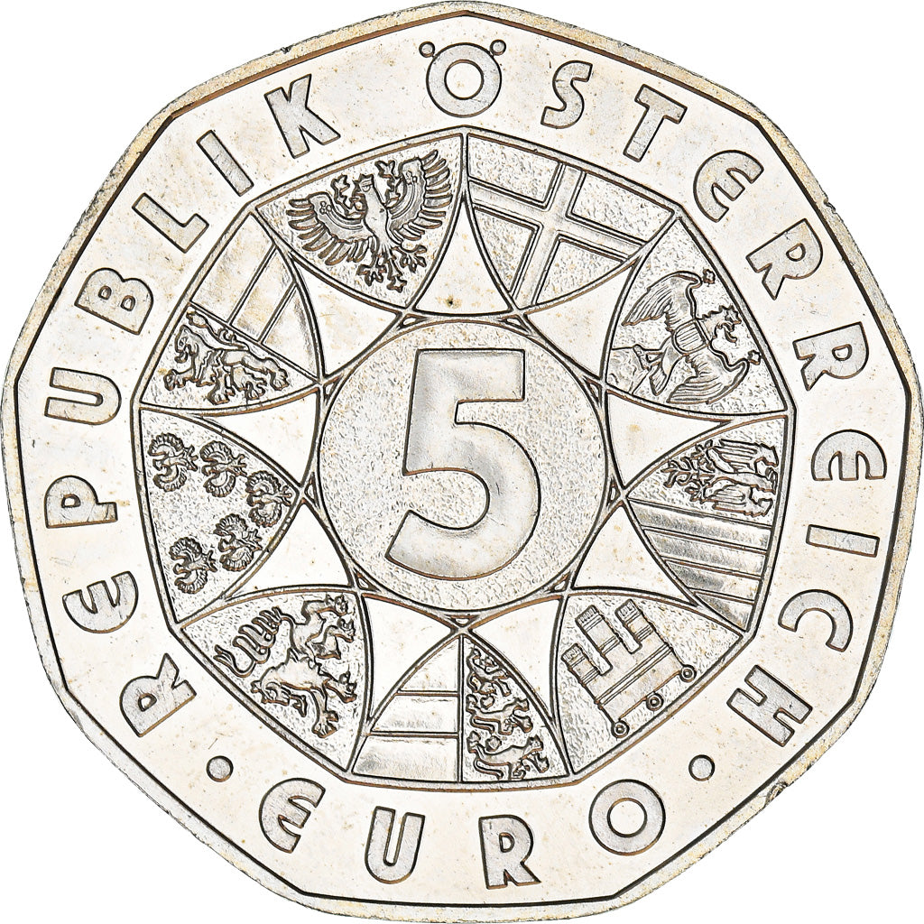 Österreich, 5 Euro, Fussball Weltmeisterschaft, 2008, Vienna, UNZ, Silber