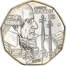 Österreich, 5 Euro, Joseph Haydn, 2009, UNZ+, Silber, KM:3170