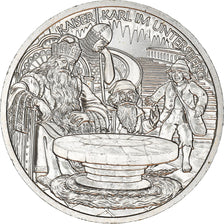 Austria, 10 Euro, Charlemagne in the Undersberg, 2010, Vienna, MS(64), Silver