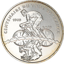 Frankrijk, 1/4 Euro, Tour de France, 2003, Paris, UNC-, Zilver, KM:1995