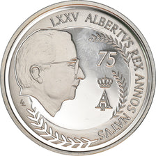 Belgium, 10 Euro, 75ème anniversaire du Roi, 2009, Brussels, Proof, MS(63)