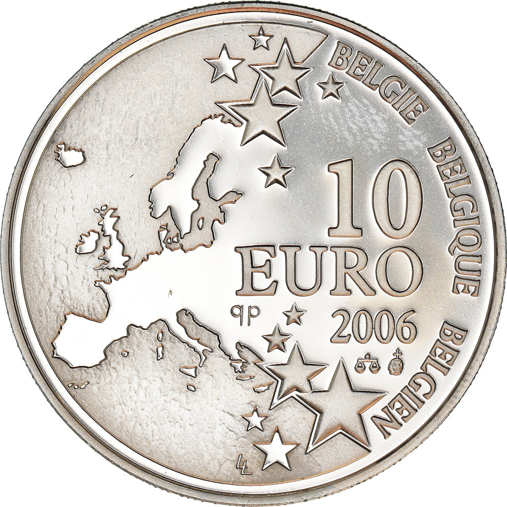 Belgium, 10 Euro, Justus Lipsius, 2006, MS(63), Silver, KM:255