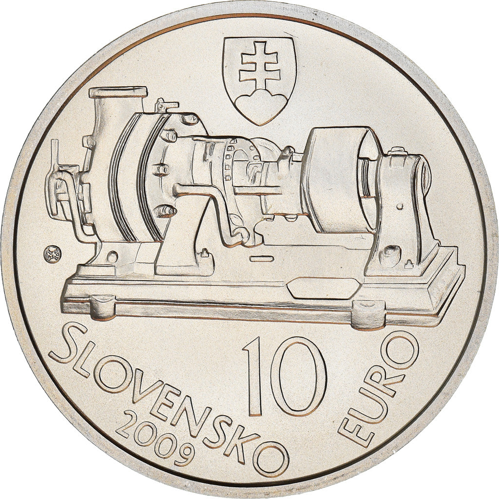 Slovaquie, 10 Euro, Aurel Stodola, 2009, Kremnica, FDC, Argent, KM:108