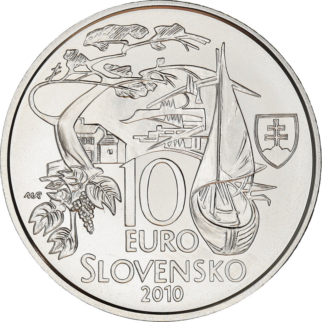 Slovakia, 10 Euro, Martin Kukucin, 2010, Kremnica, MS(65-70), Silver, KM:111