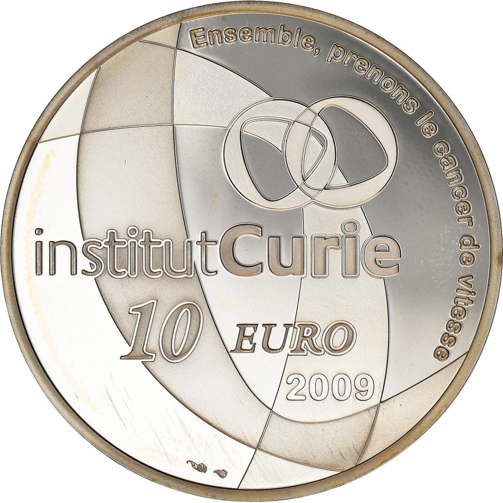 France, Monnaie de Paris, 10 Euro, Institut Curie, 2009, Paris, MS(65-70)