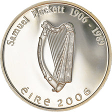IRELAND REPUBLIC, 10 Euro, Samuel Beckett, 2006, B.H. Mayer, MS(65-70), Silver