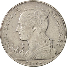 Réunion, 100 Francs, 1964, EF(40-45), Nickel, KM:13, Lecompte:105