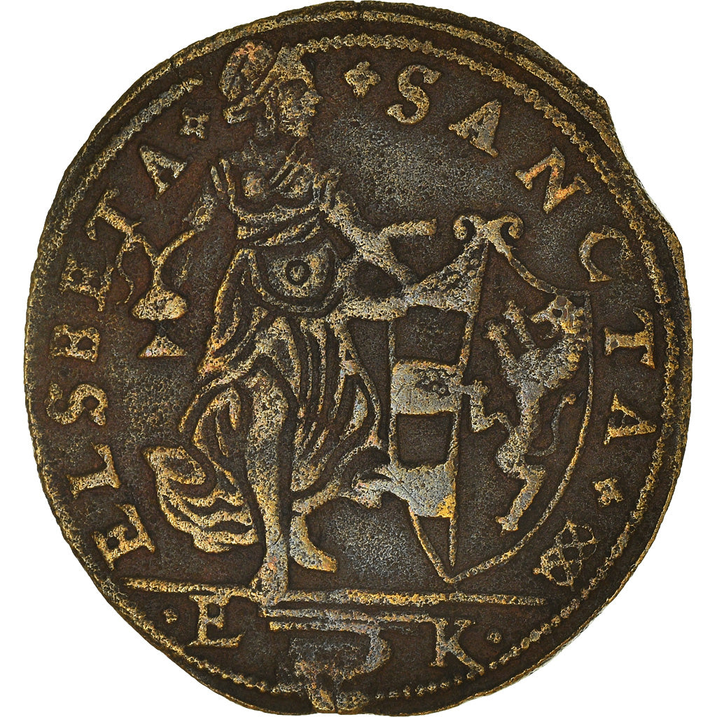 France, Token, Rechenpfening, Elsbeta Sanctua, History, EF(40-45), Brass