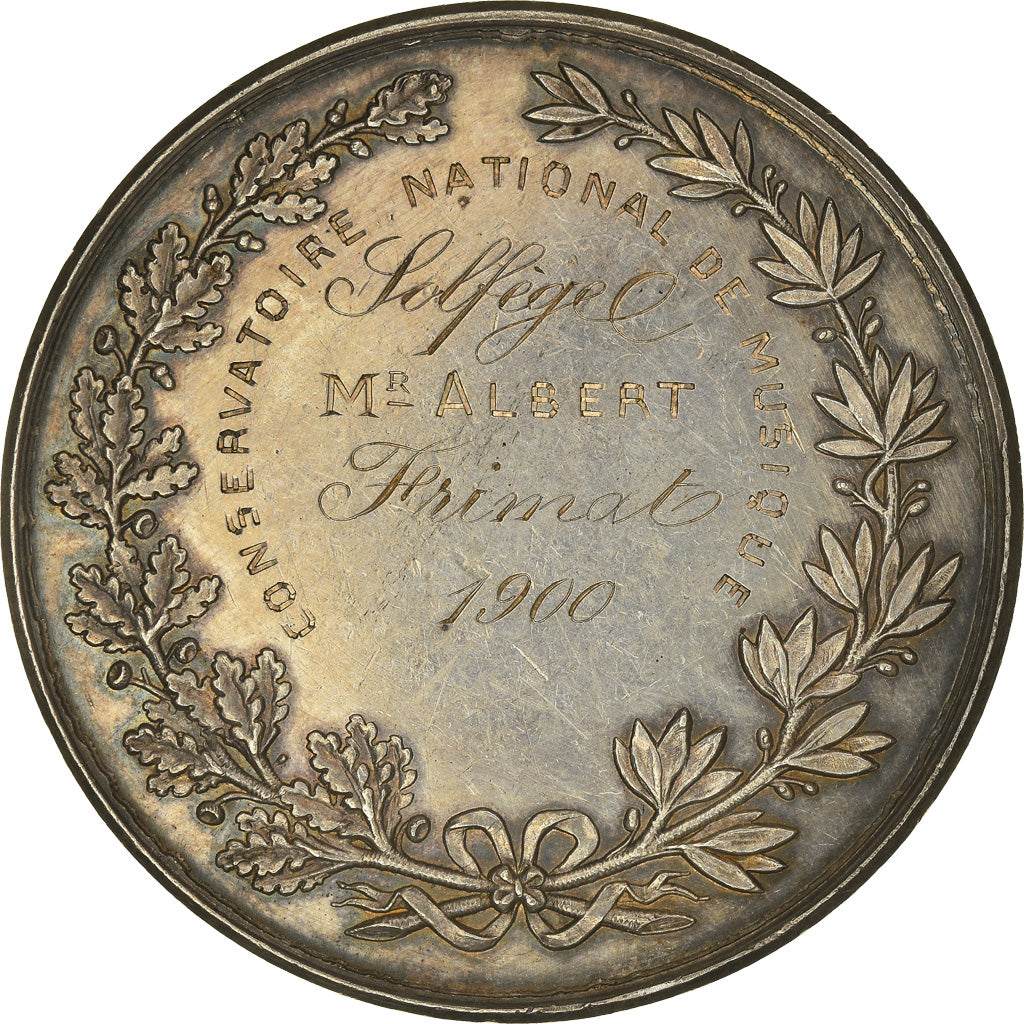 France, Medal, Conservatoire National de Musique, Lille, Arts & Culture, 1900